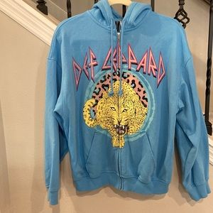 Def Leppard Zip Up Hoodie Sweatshirt